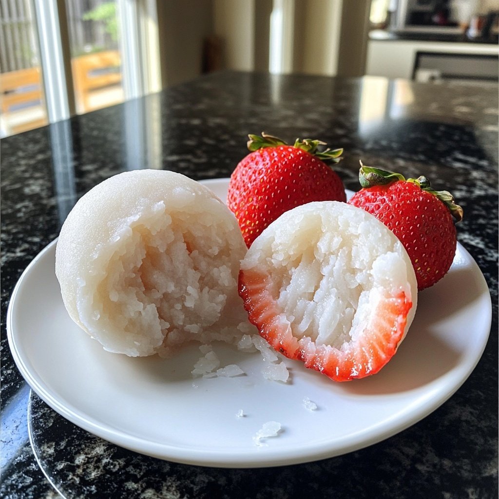 Erdbeer-Mochi