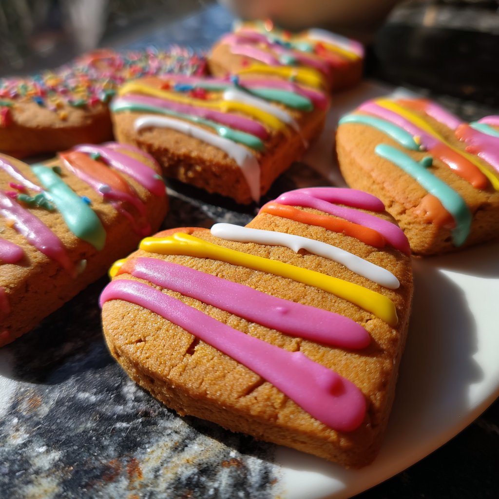 Herzkekse mit Zuckerguss