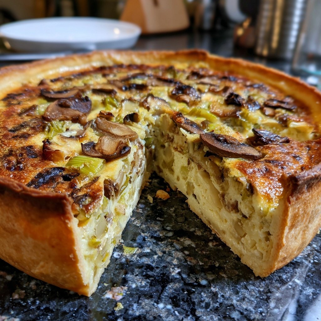 Pilz-Lauch-Quiche