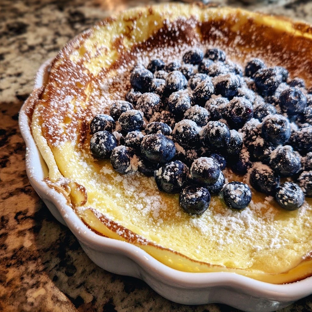 Pfannkuchen mit Heidelbeeren