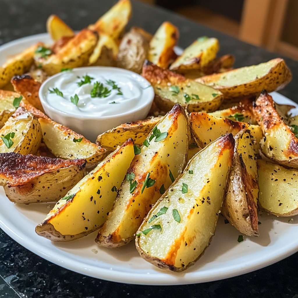 Ofenkartoffeln mit Joghurt-Dip