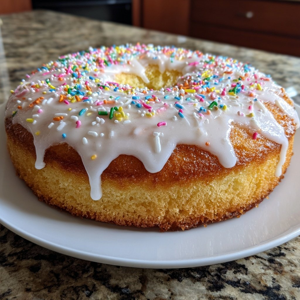 Geburtstagskuchen einfach dekoriert