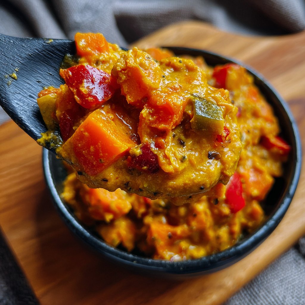 Gemüsecurry mit Erdnuss