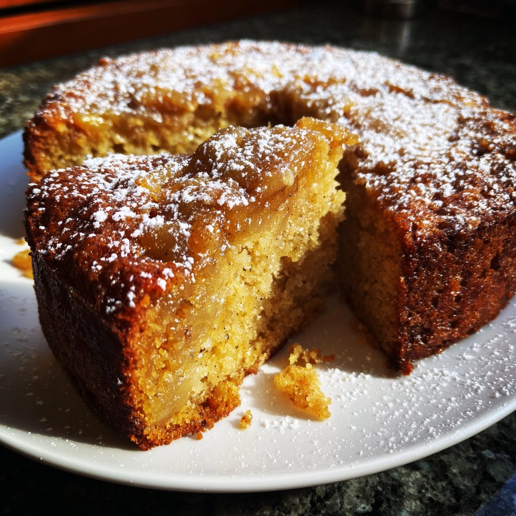 Bananenkuchen mit Apfelmus