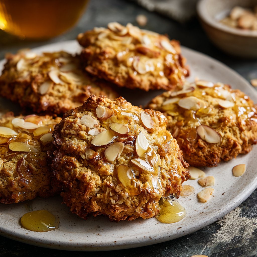 Cookies mit Mandeln und Honig